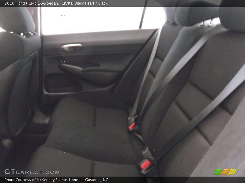 Crystal Black Pearl / Black 2010 Honda Civic LX-S Sedan