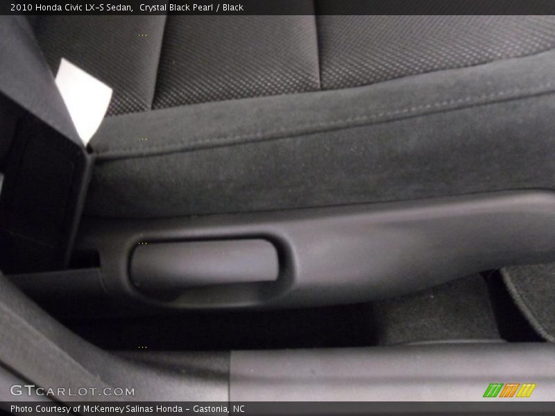 Crystal Black Pearl / Black 2010 Honda Civic LX-S Sedan