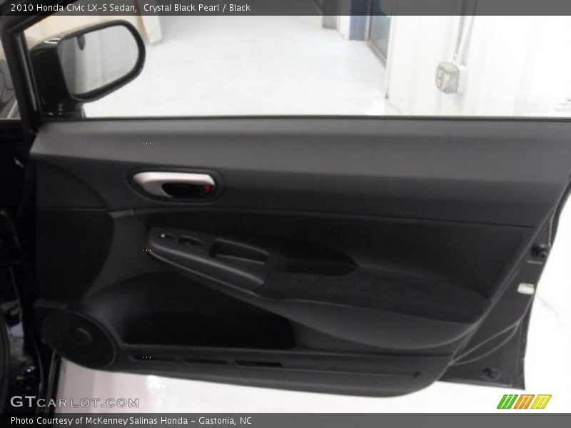 Crystal Black Pearl / Black 2010 Honda Civic LX-S Sedan