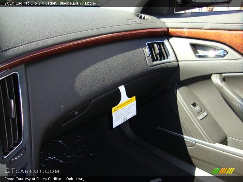 Black Raven / Ebony 2010 Cadillac CTS 3.0 Sedan