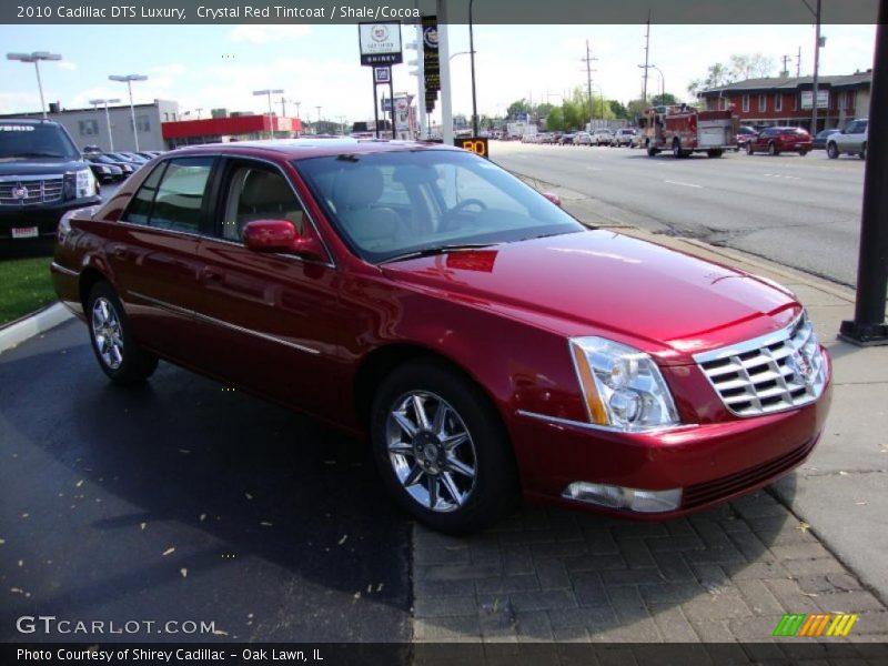 Crystal Red Tintcoat / Shale/Cocoa 2010 Cadillac DTS Luxury