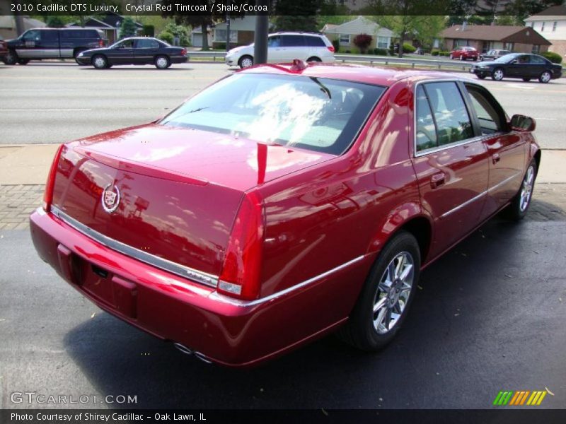 Crystal Red Tintcoat / Shale/Cocoa 2010 Cadillac DTS Luxury