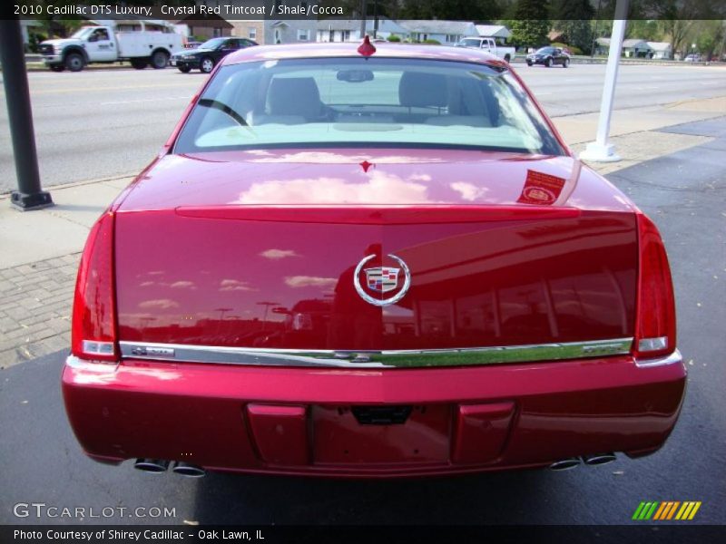 Crystal Red Tintcoat / Shale/Cocoa 2010 Cadillac DTS Luxury