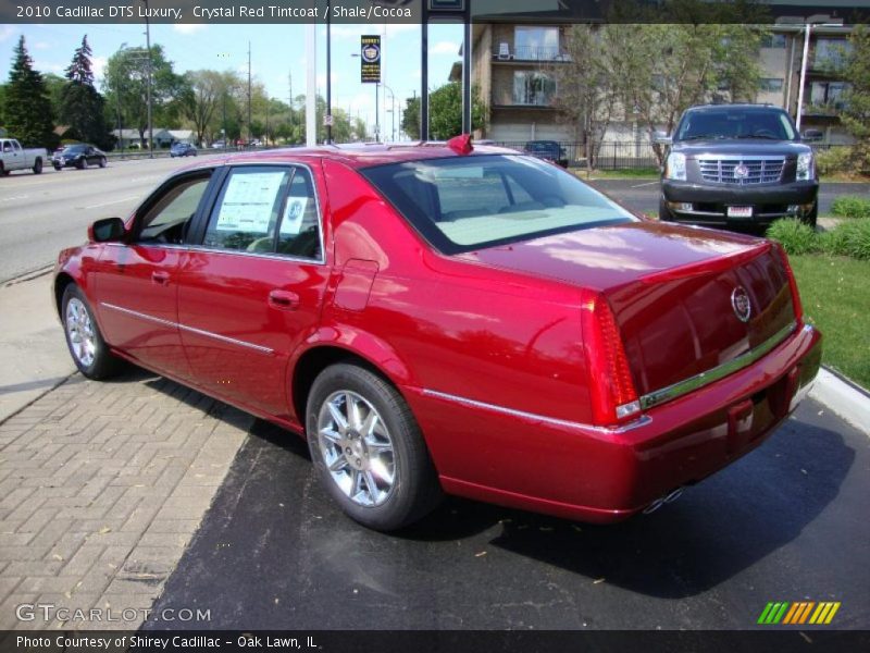 Crystal Red Tintcoat / Shale/Cocoa 2010 Cadillac DTS Luxury