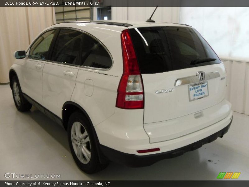 Taffeta White / Gray 2010 Honda CR-V EX-L AWD
