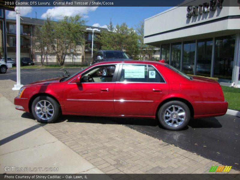 Crystal Red Tintcoat / Shale/Cocoa 2010 Cadillac DTS Luxury