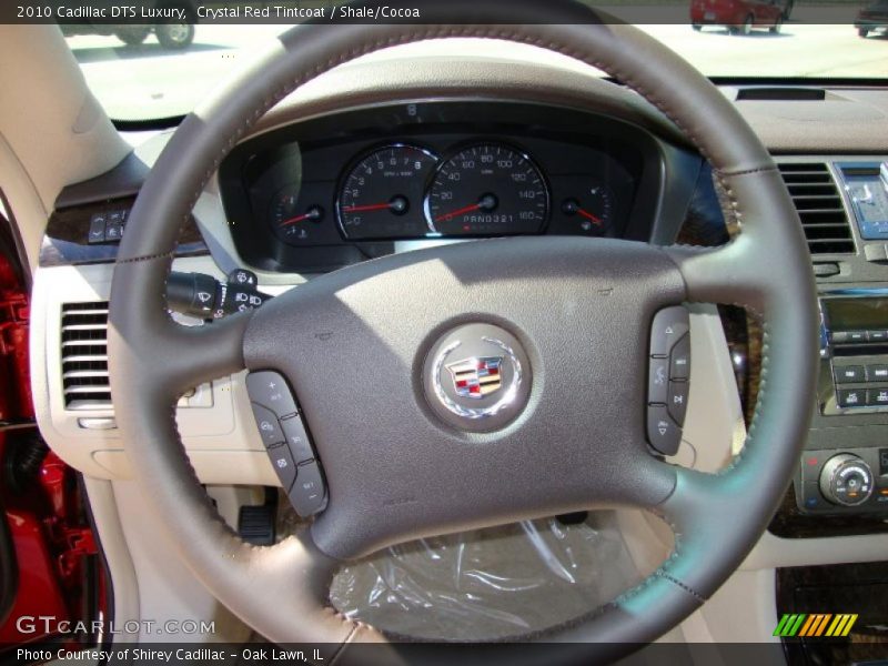 Crystal Red Tintcoat / Shale/Cocoa 2010 Cadillac DTS Luxury