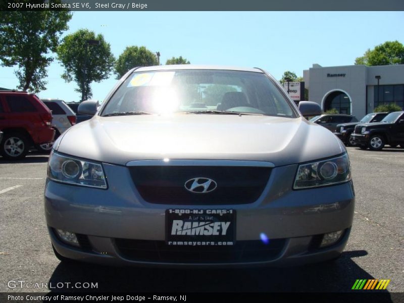 Steel Gray / Beige 2007 Hyundai Sonata SE V6