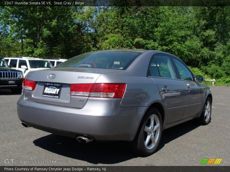Steel Gray / Beige 2007 Hyundai Sonata SE V6