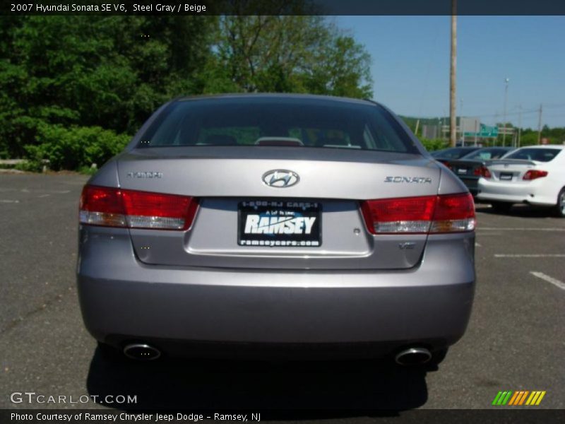 Steel Gray / Beige 2007 Hyundai Sonata SE V6