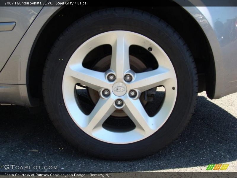 Steel Gray / Beige 2007 Hyundai Sonata SE V6