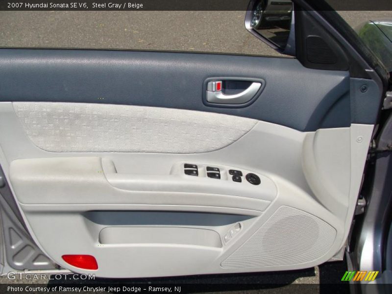 Steel Gray / Beige 2007 Hyundai Sonata SE V6