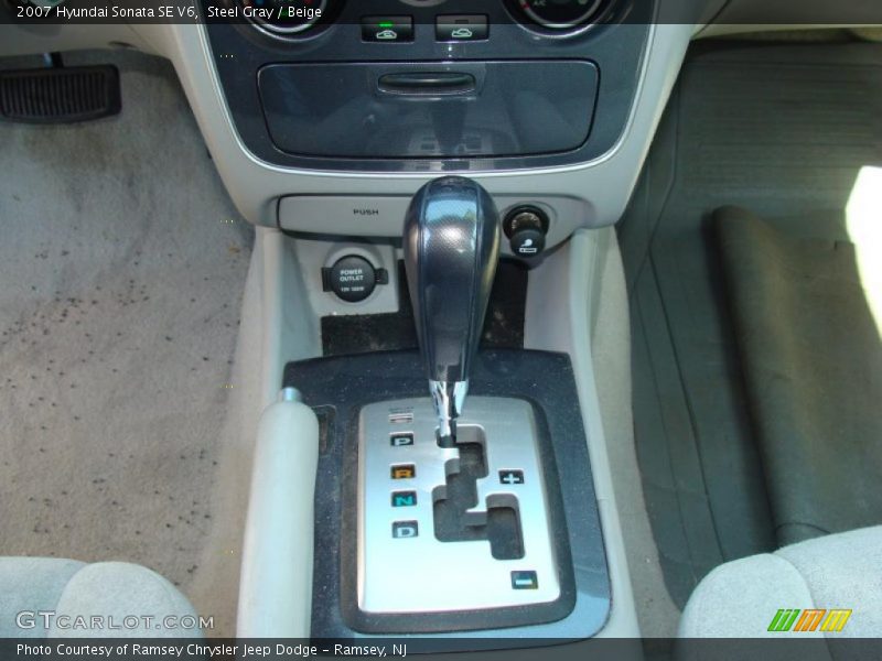 Steel Gray / Beige 2007 Hyundai Sonata SE V6