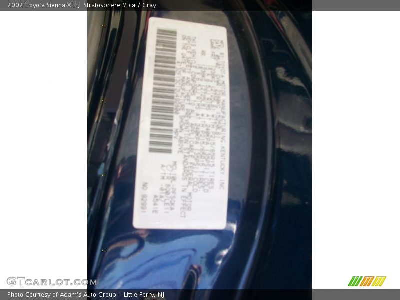 Stratosphere Mica / Gray 2002 Toyota Sienna XLE