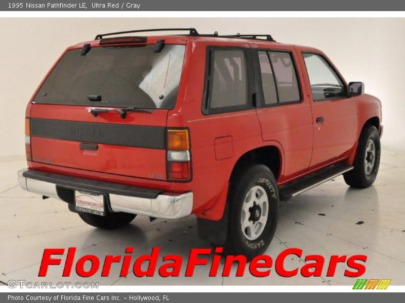 Ultra Red / Gray 1995 Nissan Pathfinder LE