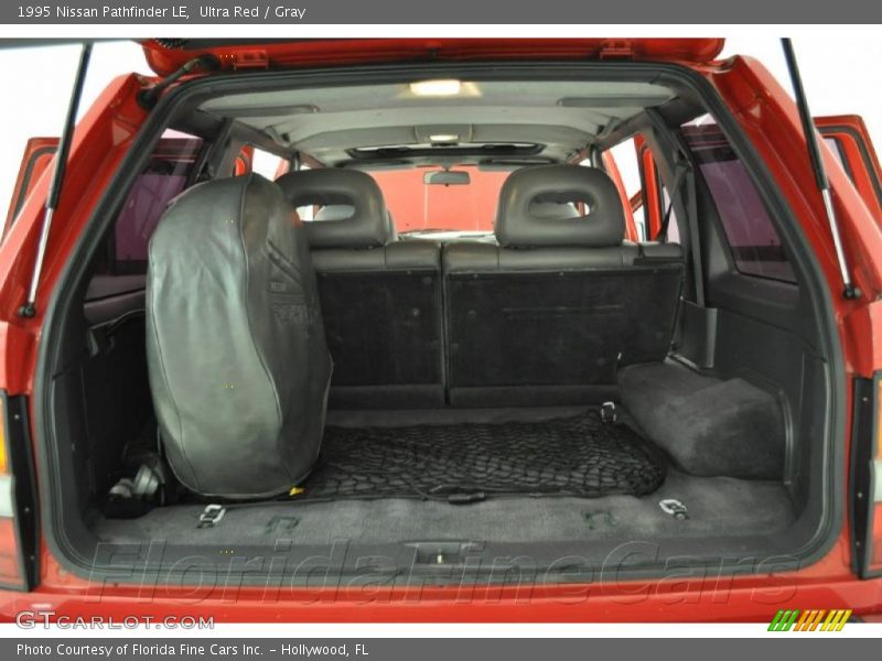 Ultra Red / Gray 1995 Nissan Pathfinder LE