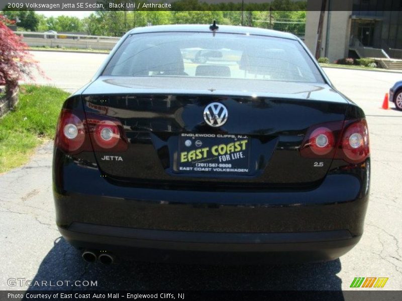 Black Uni / Anthracite 2009 Volkswagen Jetta SE Sedan