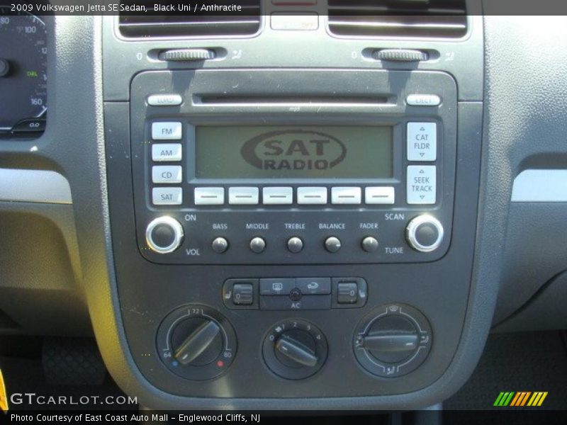Black Uni / Anthracite 2009 Volkswagen Jetta SE Sedan