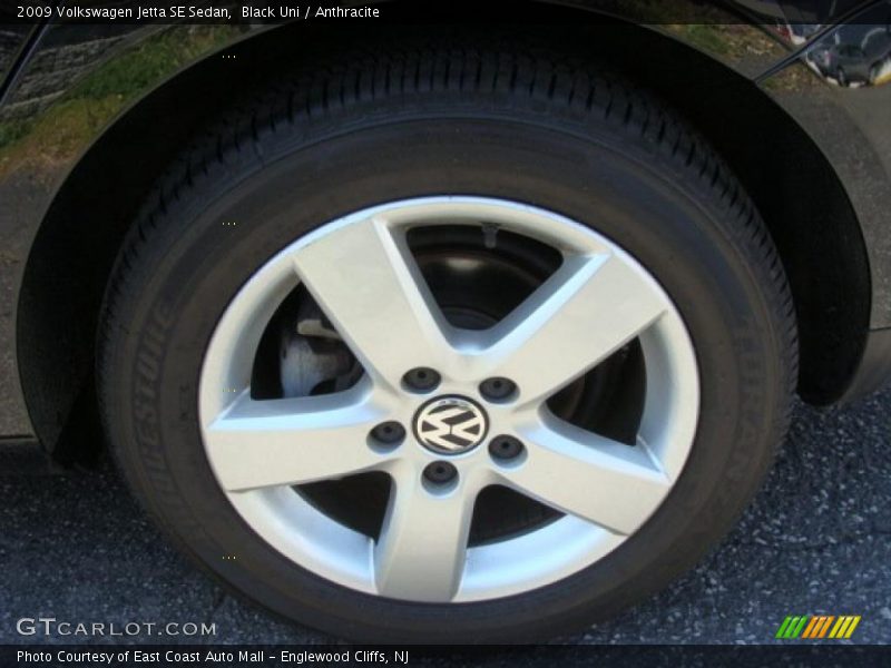 Black Uni / Anthracite 2009 Volkswagen Jetta SE Sedan