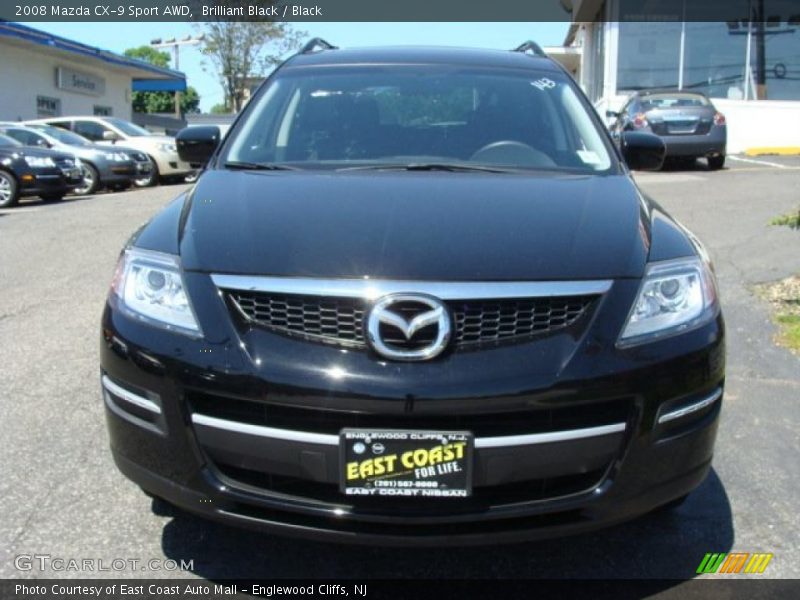 Brilliant Black / Black 2008 Mazda CX-9 Sport AWD