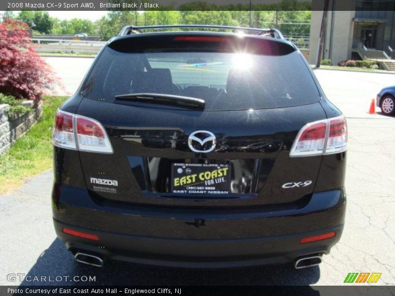 Brilliant Black / Black 2008 Mazda CX-9 Sport AWD