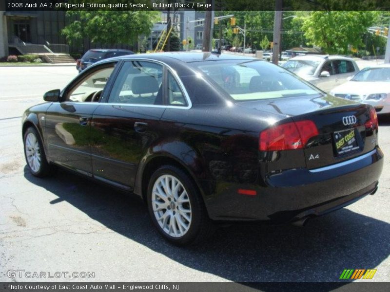 Brilliant Black / Beige 2008 Audi A4 2.0T Special Edition quattro Sedan