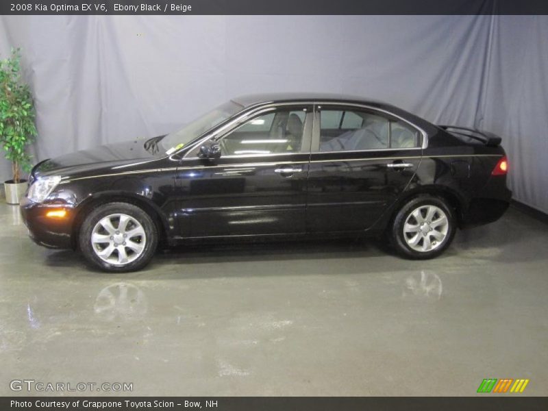Ebony Black / Beige 2008 Kia Optima EX V6