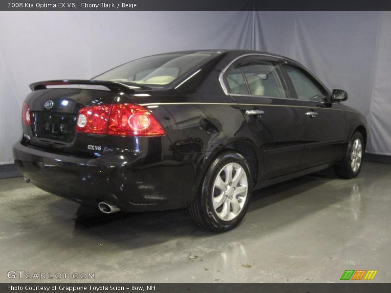 Ebony Black / Beige 2008 Kia Optima EX V6