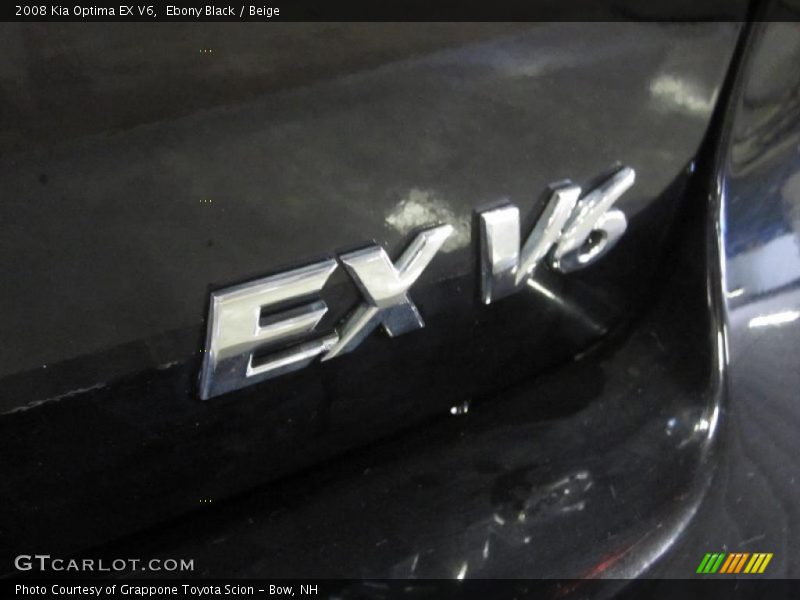 Ebony Black / Beige 2008 Kia Optima EX V6