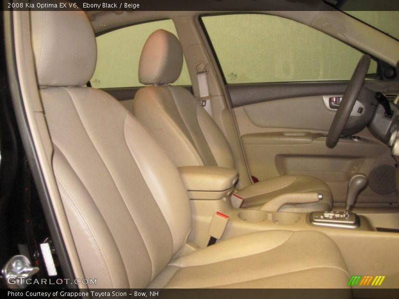 Ebony Black / Beige 2008 Kia Optima EX V6