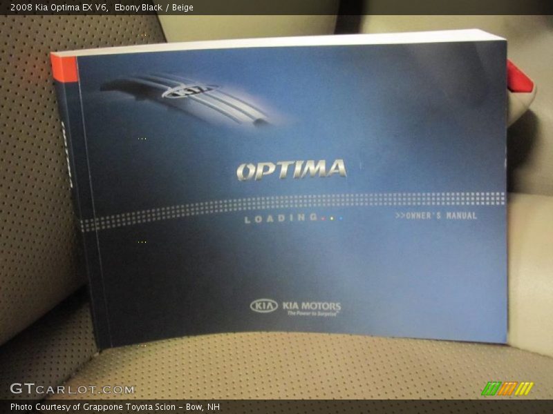 Ebony Black / Beige 2008 Kia Optima EX V6