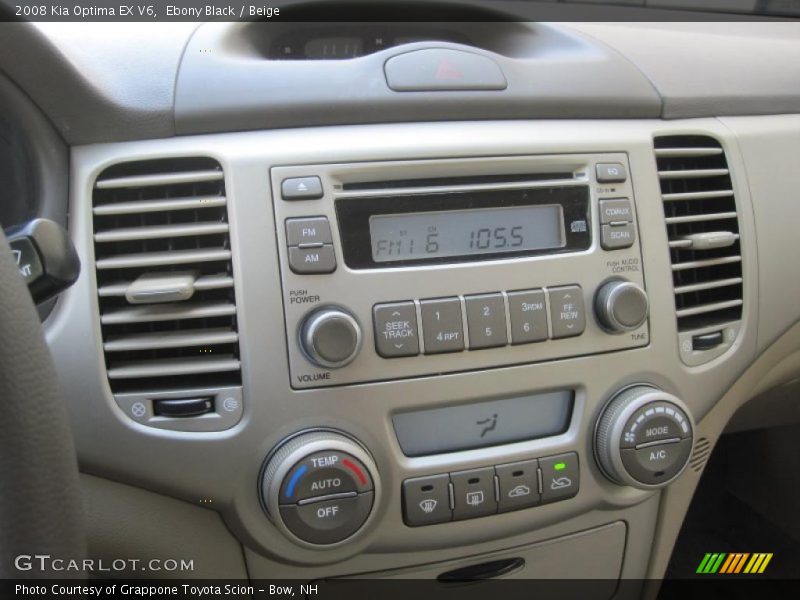 Ebony Black / Beige 2008 Kia Optima EX V6