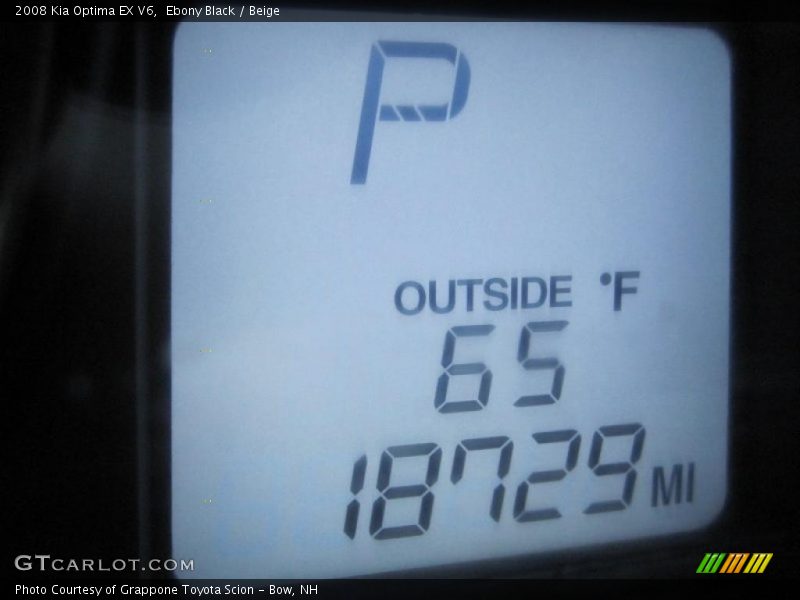 Ebony Black / Beige 2008 Kia Optima EX V6