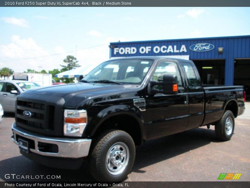 Black / Medium Stone 2010 Ford F250 Super Duty XL SuperCab 4x4