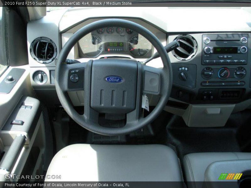 Black / Medium Stone 2010 Ford F250 Super Duty XL SuperCab 4x4