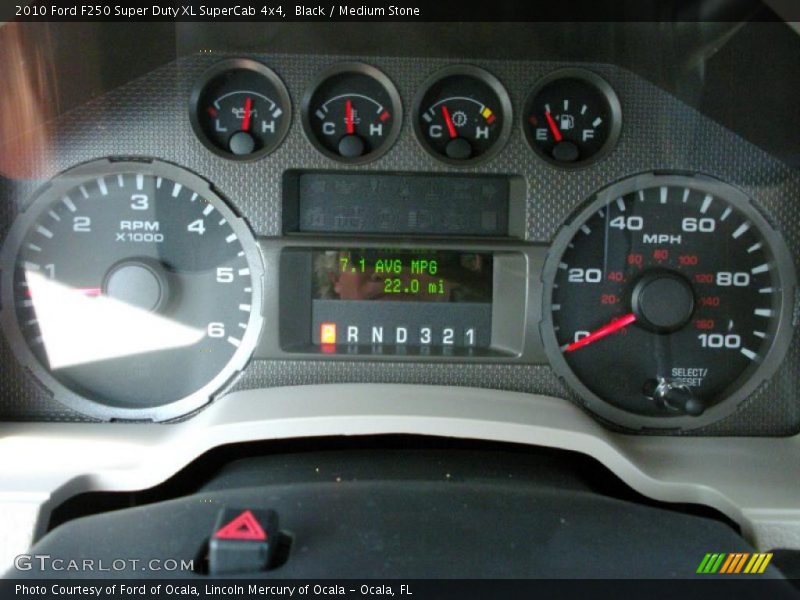 Black / Medium Stone 2010 Ford F250 Super Duty XL SuperCab 4x4