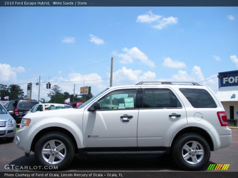 White Suede / Stone 2010 Ford Escape Hybrid