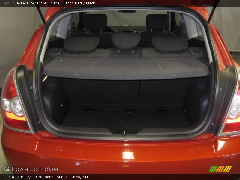 Tango Red / Black 2007 Hyundai Accent SE Coupe