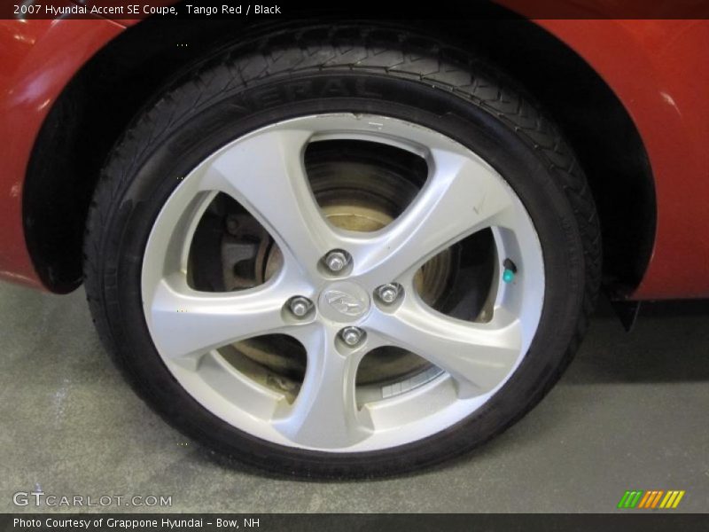 Tango Red / Black 2007 Hyundai Accent SE Coupe