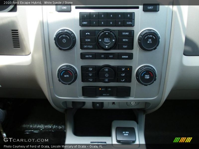 White Suede / Stone 2010 Ford Escape Hybrid