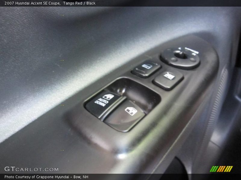 Tango Red / Black 2007 Hyundai Accent SE Coupe
