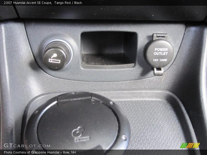 Tango Red / Black 2007 Hyundai Accent SE Coupe