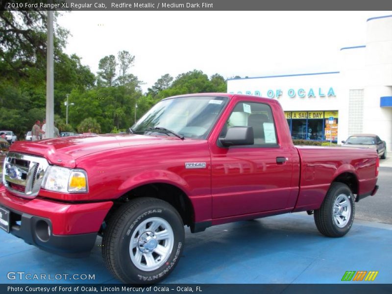 Redfire Metallic / Medium Dark Flint 2010 Ford Ranger XL Regular Cab