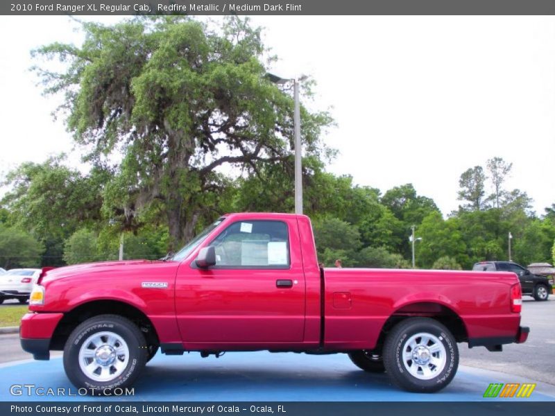 Redfire Metallic / Medium Dark Flint 2010 Ford Ranger XL Regular Cab