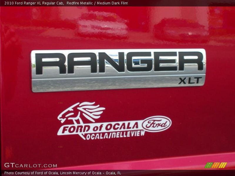 Redfire Metallic / Medium Dark Flint 2010 Ford Ranger XL Regular Cab