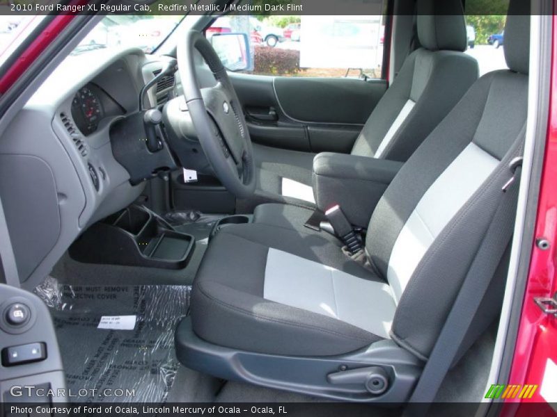 Redfire Metallic / Medium Dark Flint 2010 Ford Ranger XL Regular Cab