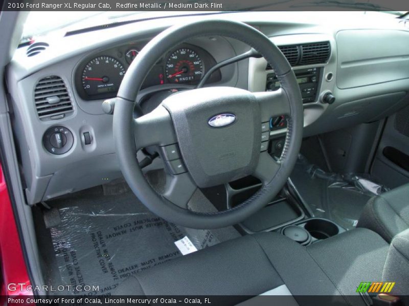 Redfire Metallic / Medium Dark Flint 2010 Ford Ranger XL Regular Cab