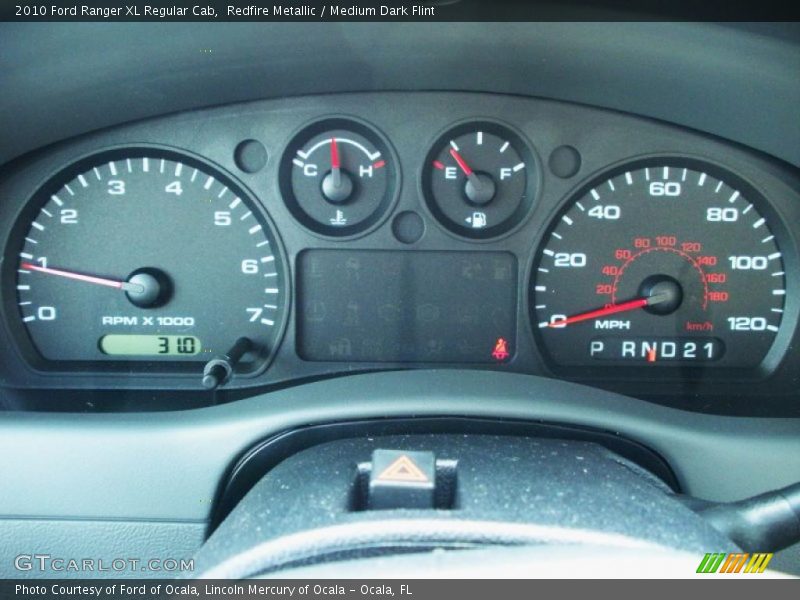 Redfire Metallic / Medium Dark Flint 2010 Ford Ranger XL Regular Cab