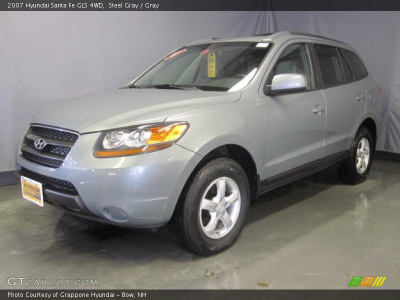 Steel Gray / Gray 2007 Hyundai Santa Fe GLS 4WD