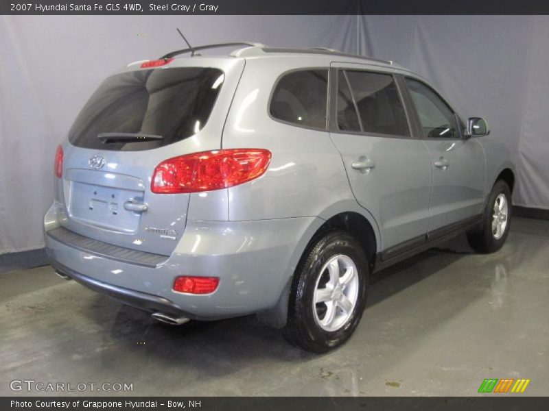 Steel Gray / Gray 2007 Hyundai Santa Fe GLS 4WD